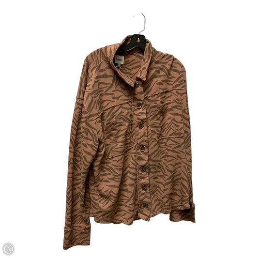 Top Long Sleeve By Kensie In Animal Print, Size: Xl