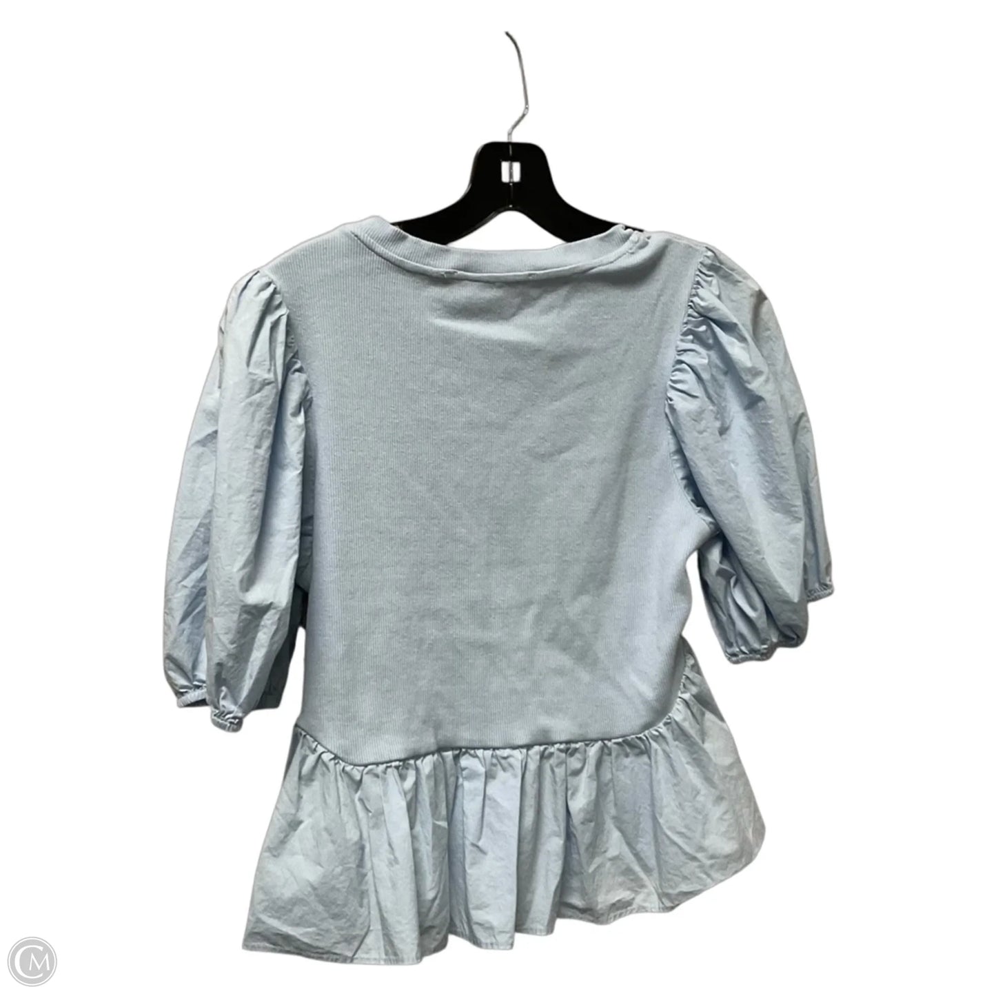 Top Short Sleeve By English Factory In Blue, Size: M