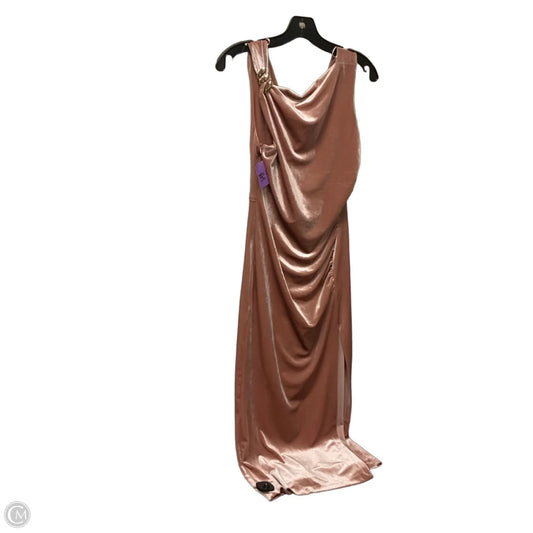 Dress Party Long By Zara In Pink, Size: S