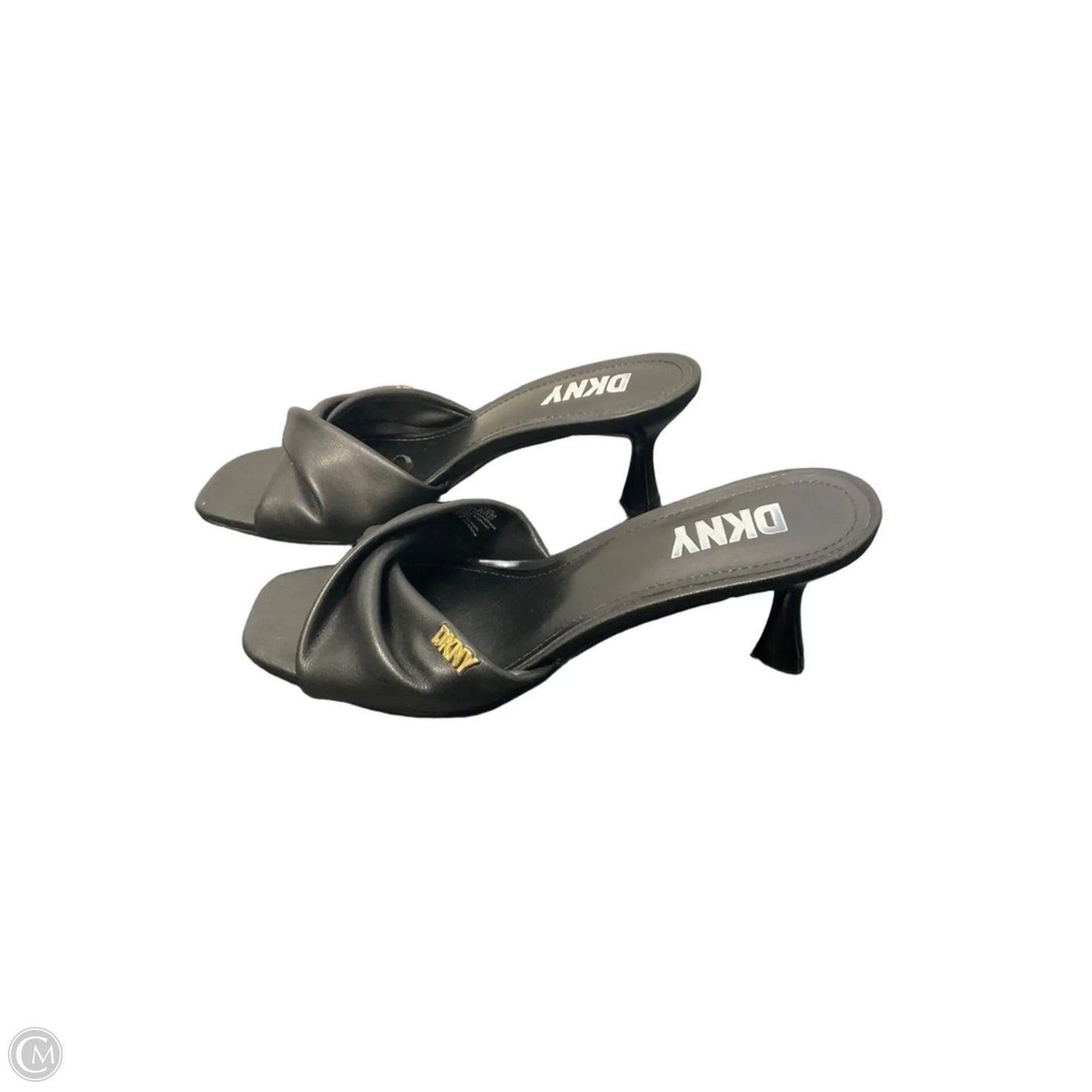 Sandals Heels Kitten By Dkny In Black, Size: 6