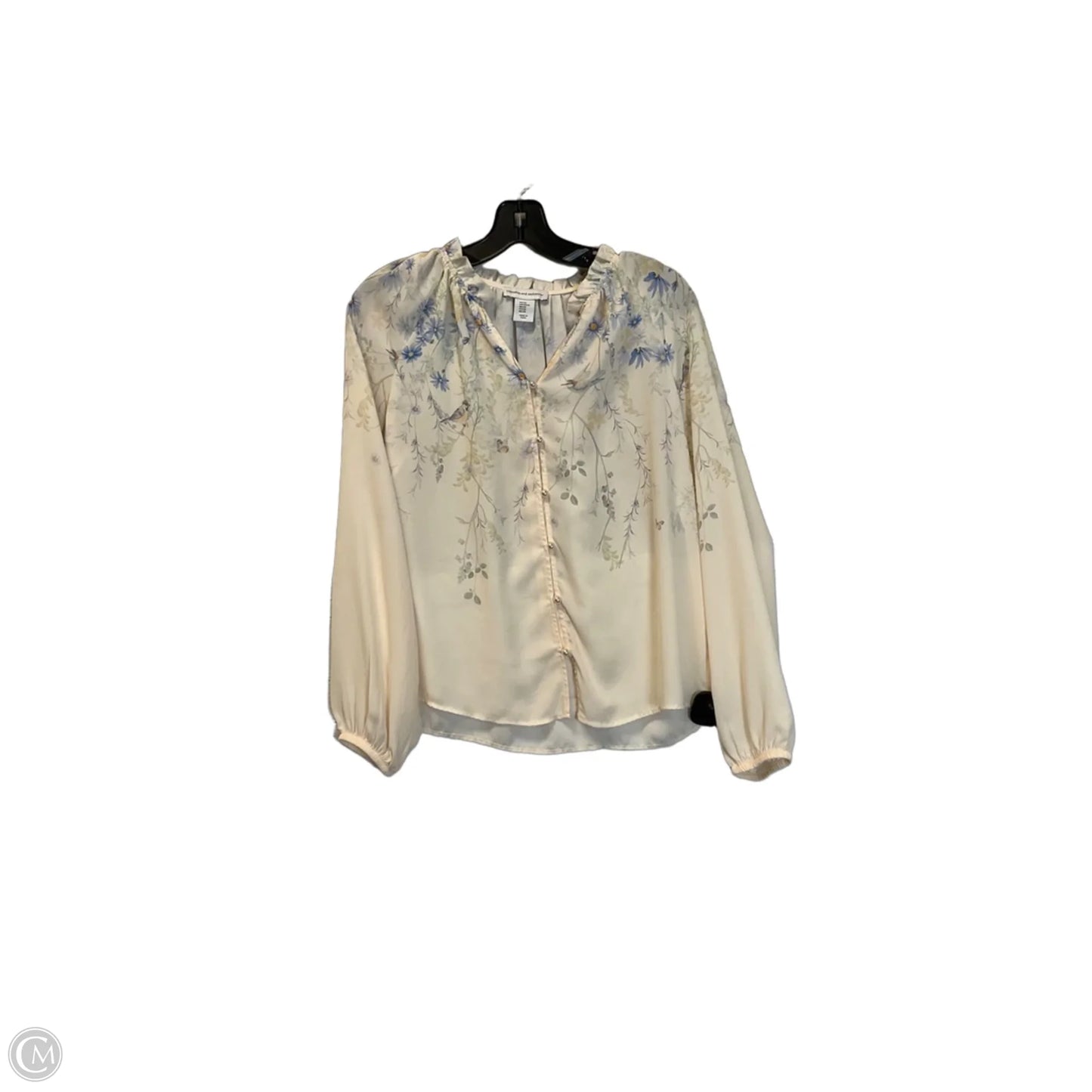 Top Long Sleeve By Cupcakes And Cashmere In Yellow, Size: Xs