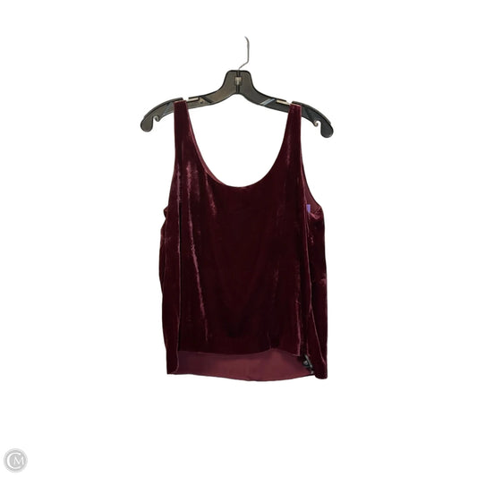 Top Sleeveless By J. Crew In Maroon, Size: 8