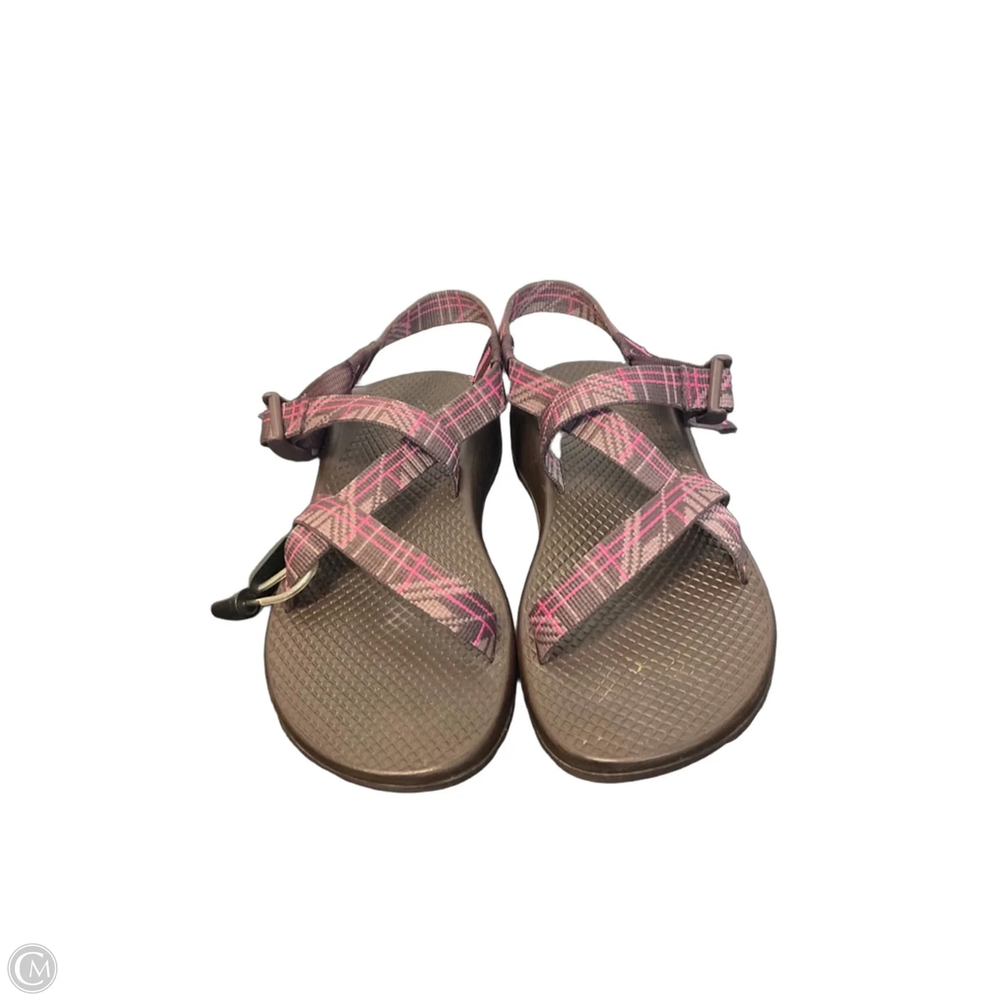 Sandals Flats By Chacos In Brown & Pink, Size: 7