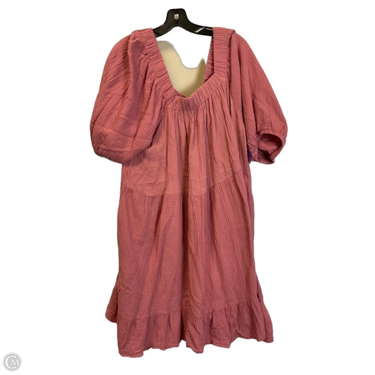Dress Casual Short By Wonderly In Pink, Size: 2x