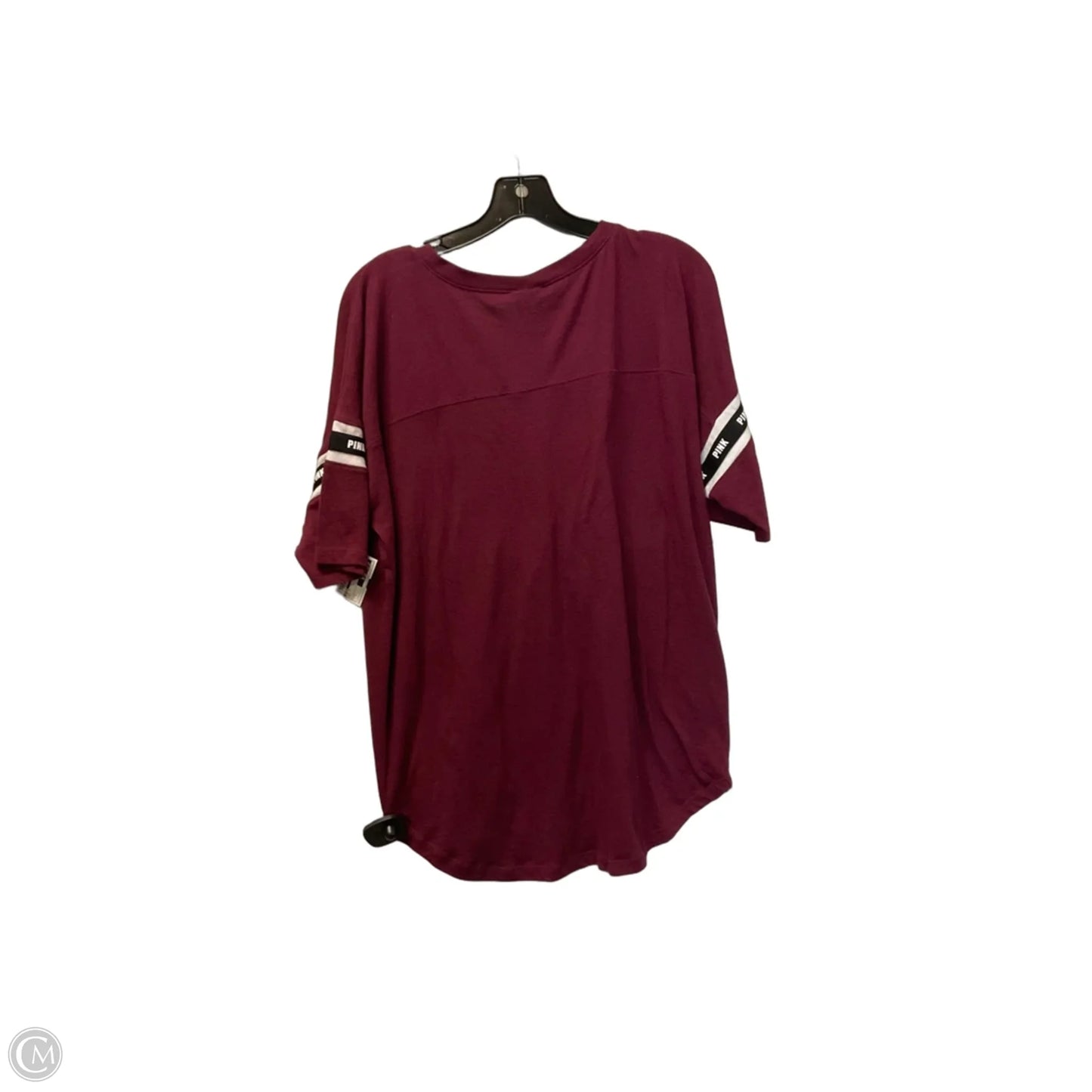 Top Short Sleeve By Pink In Red, Size: L