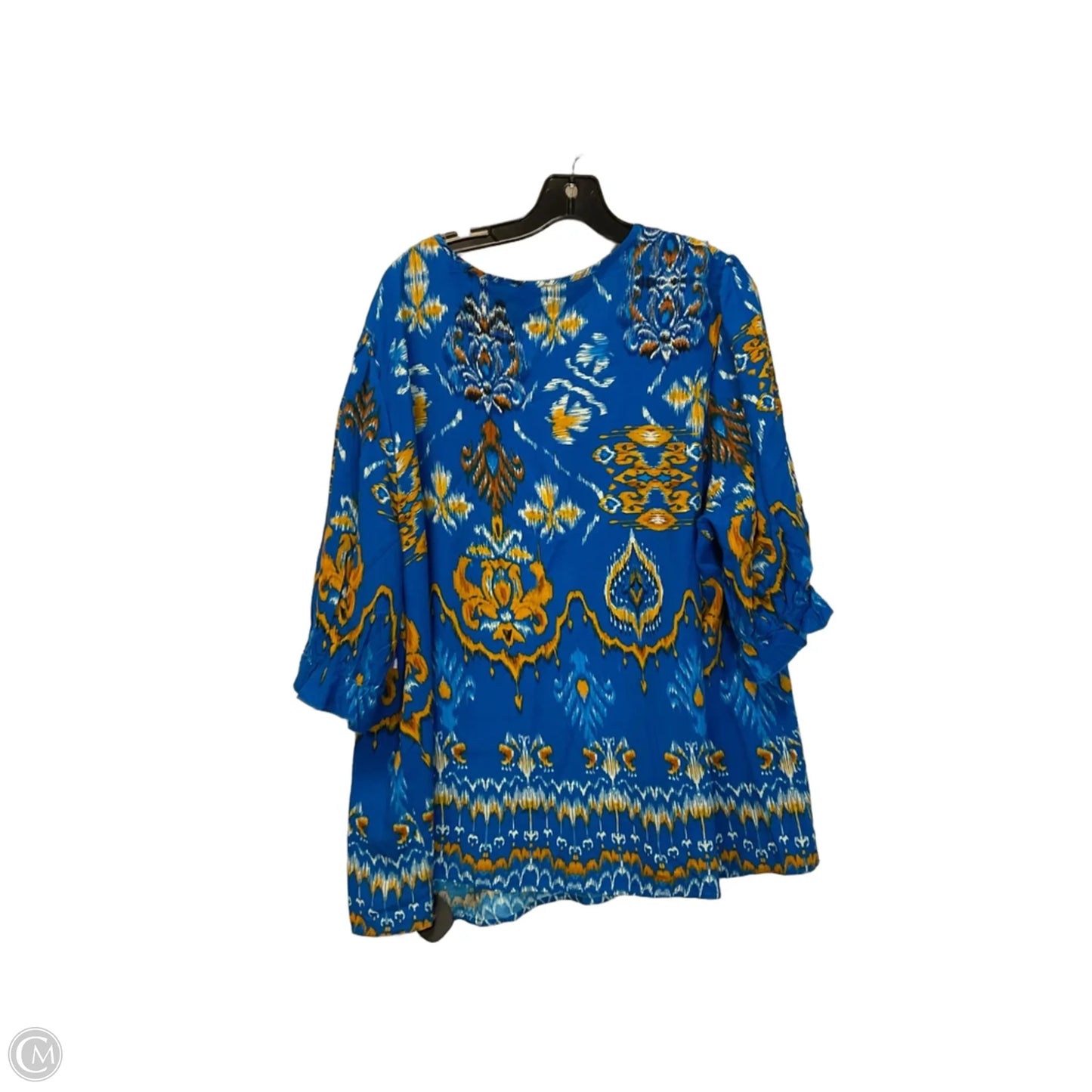 Top Short Sleeve By Cato In Blue, Size: 22