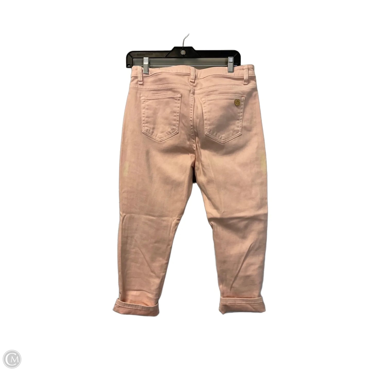 Jeans Cropped By Michael By Michael Kors In Pink, Size: 8