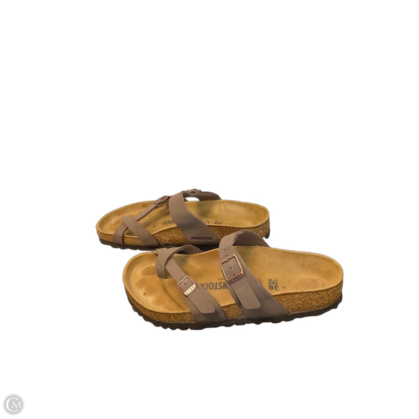 Sandals Flats By Birkenstock In Brown, Size: 7.5
