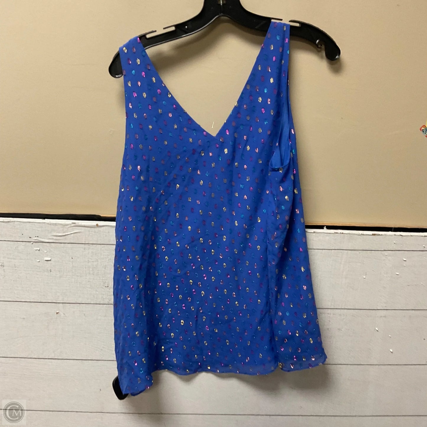 Top Sleeveless Designer By Lilly Pulitzer In Blue, Size: L