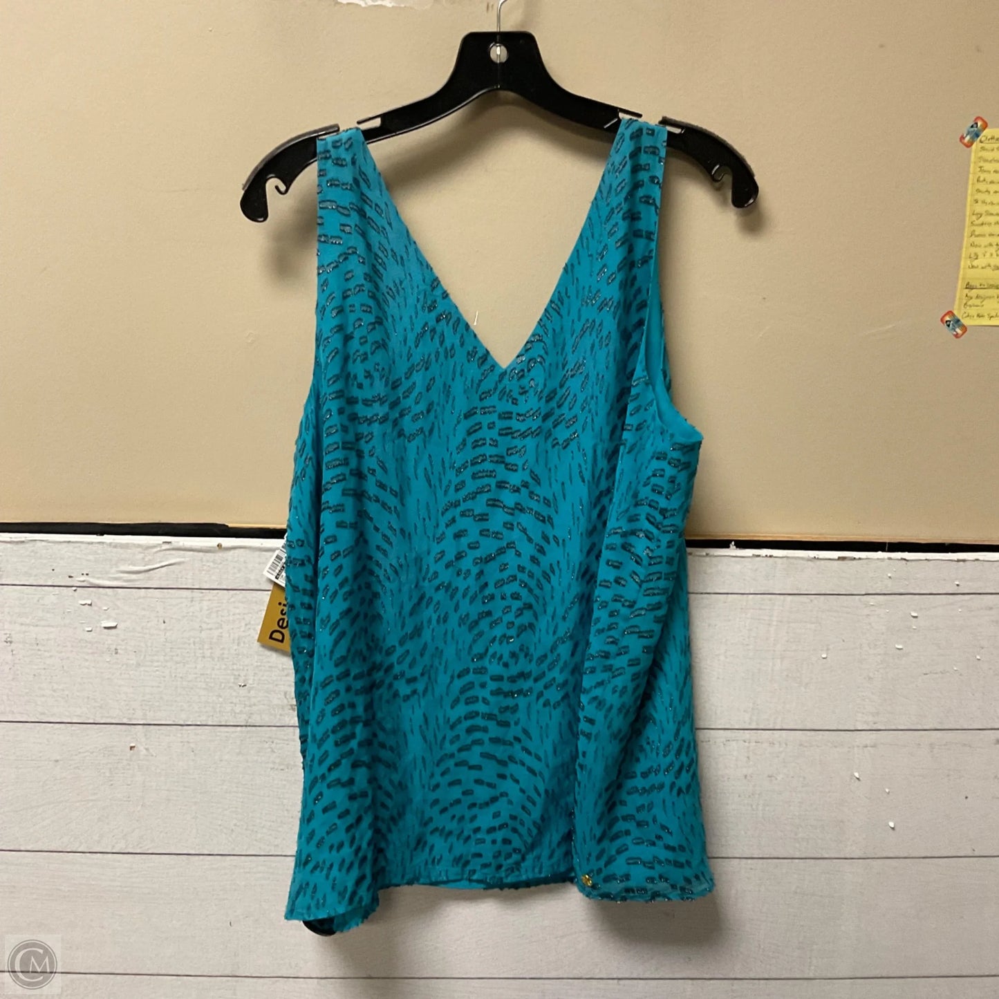 Top Sleeveless Designer By Lilly Pulitzer In Teal, Size: L