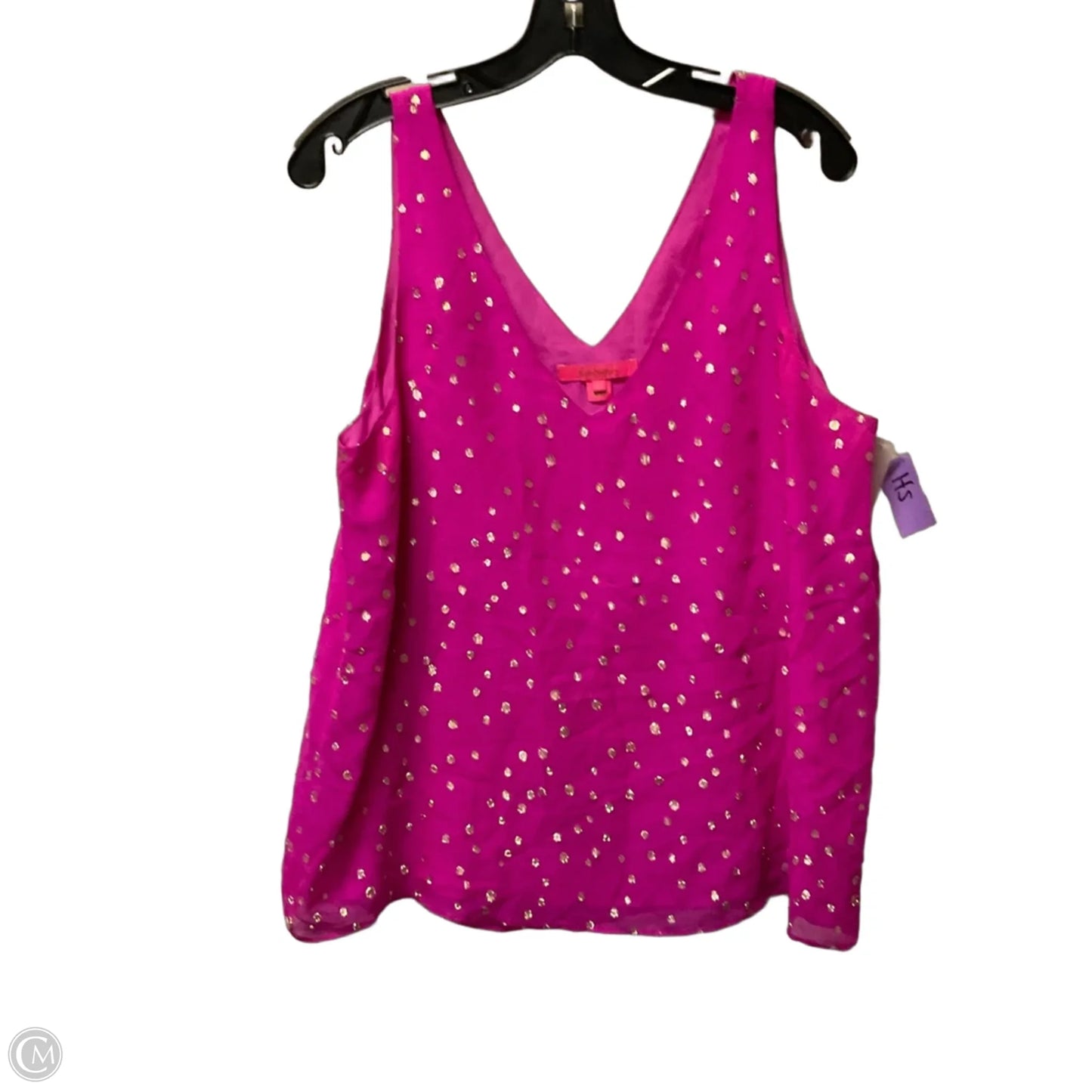 Top Sleeveless Designer By Lilly Pulitzer In Pink, Size: L