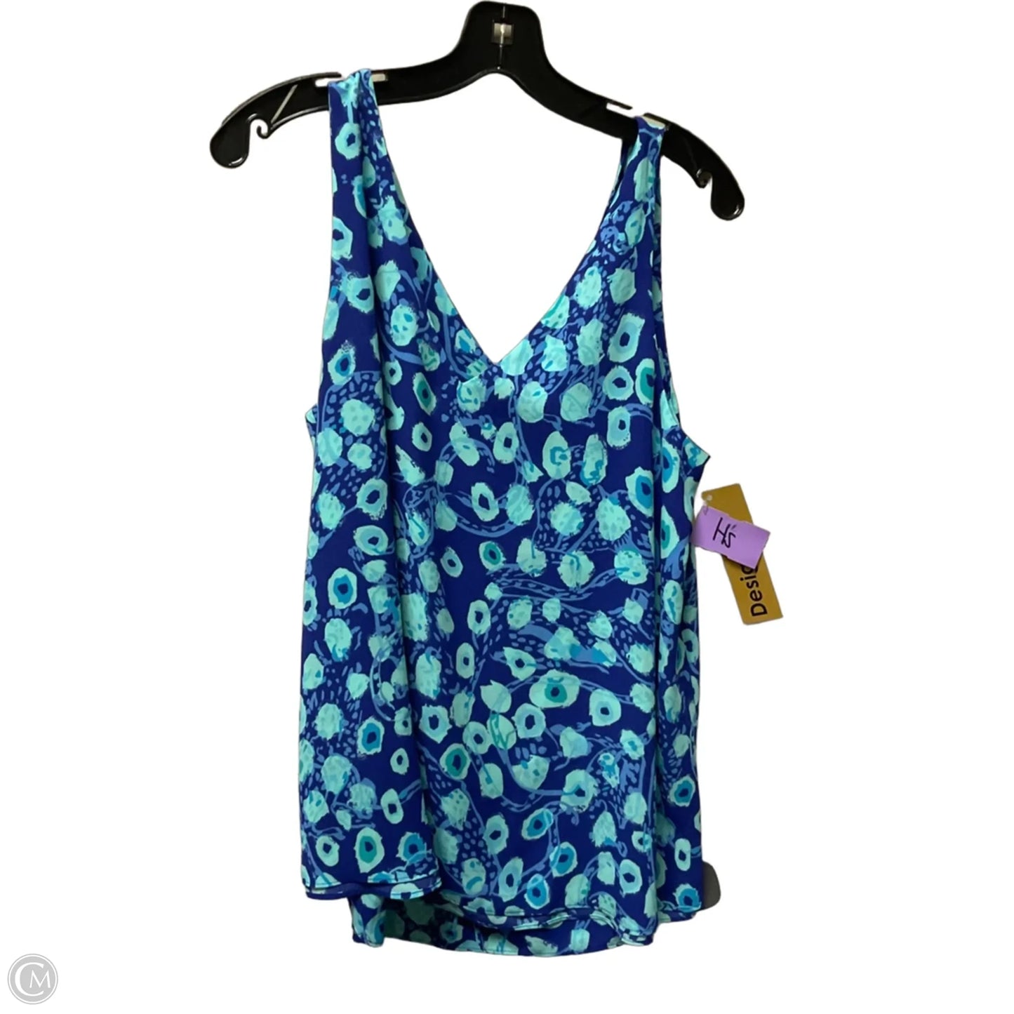 Top Sleeveless Designer By Lilly Pulitzer In Blue, Size: L