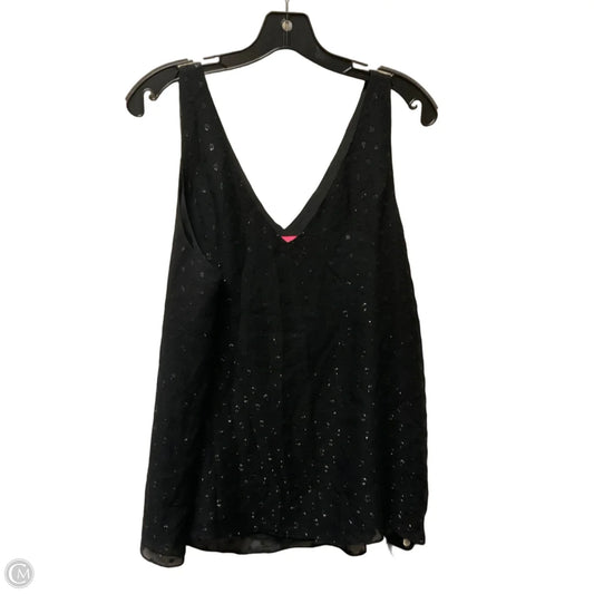 Top Sleeveless Designer By Lilly Pulitzer In Black, Size: L