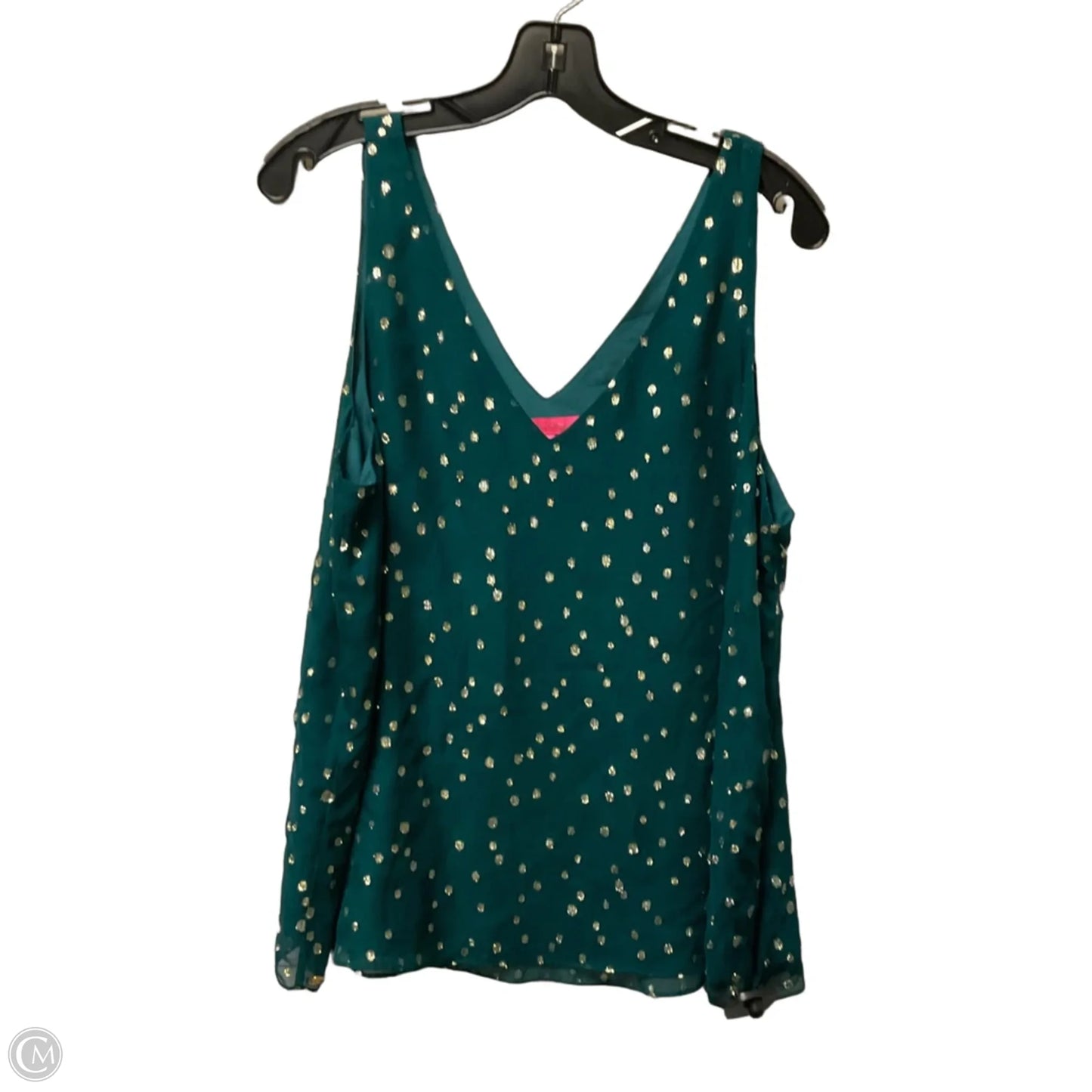 Top Sleeveless Designer By Lilly Pulitzer In Green, Size: L
