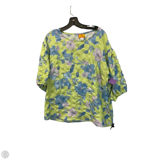 Top Short Sleeve By Ruby Rd In Floral Print, Size: S