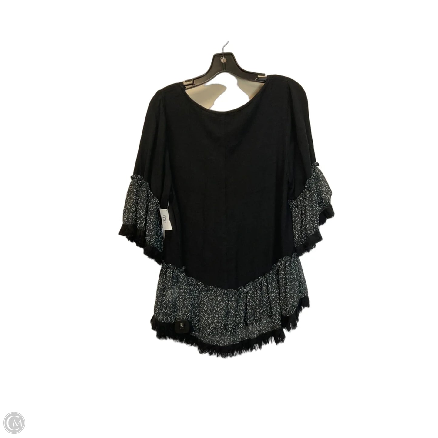 Top Short Sleeve By Umgee In Black, Size: M