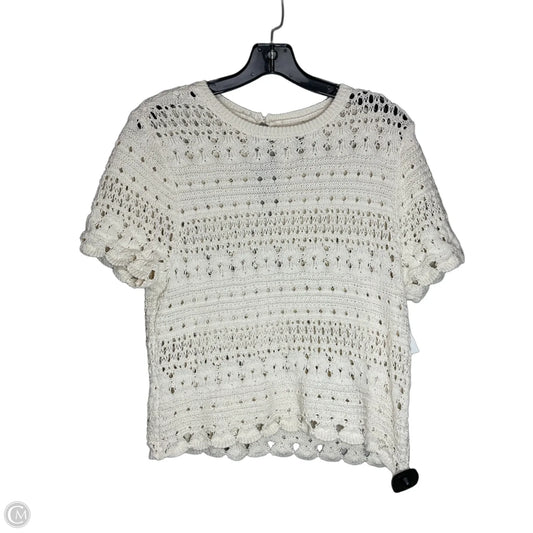 Top Short Sleeve By Universal Thread In Cream, Size: S