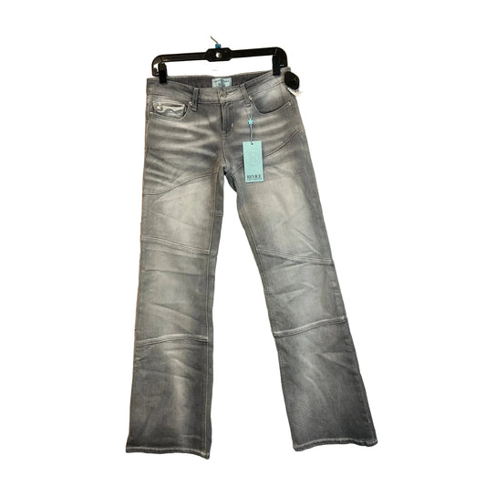 Jeans Flared By Clothes Mentor In Grey Denim, Size: 28
