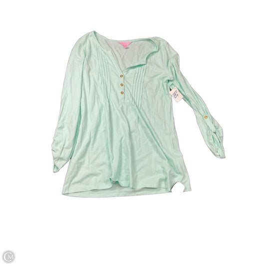 Top Long Sleeve Designer By Lilly Pulitzer In Teal, Size: S