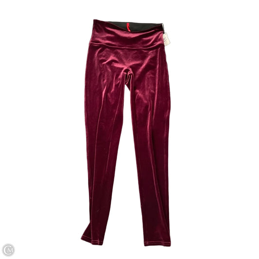 Pants Leggings By Spanx In Maroon, Size: L