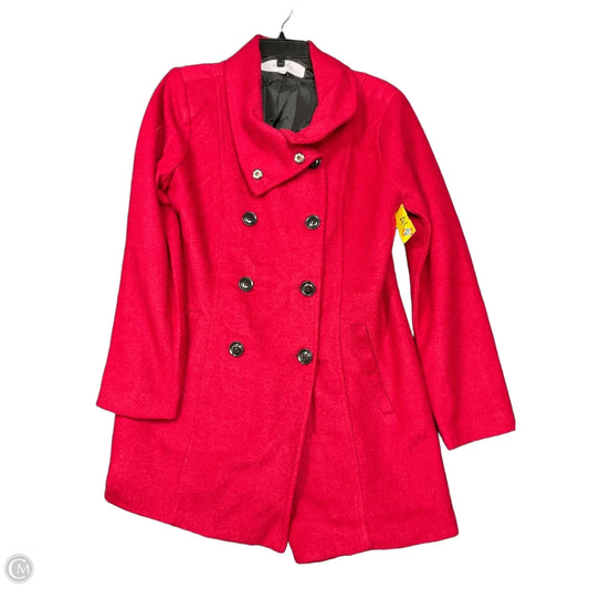 Coat Trench Coat By Sebby In Red, Size: L
