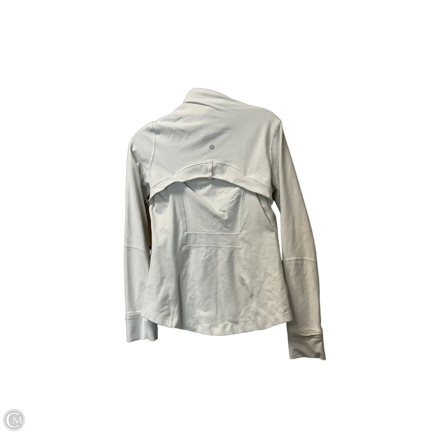 Athletic Jacket By Lululemon In White, Size: 8