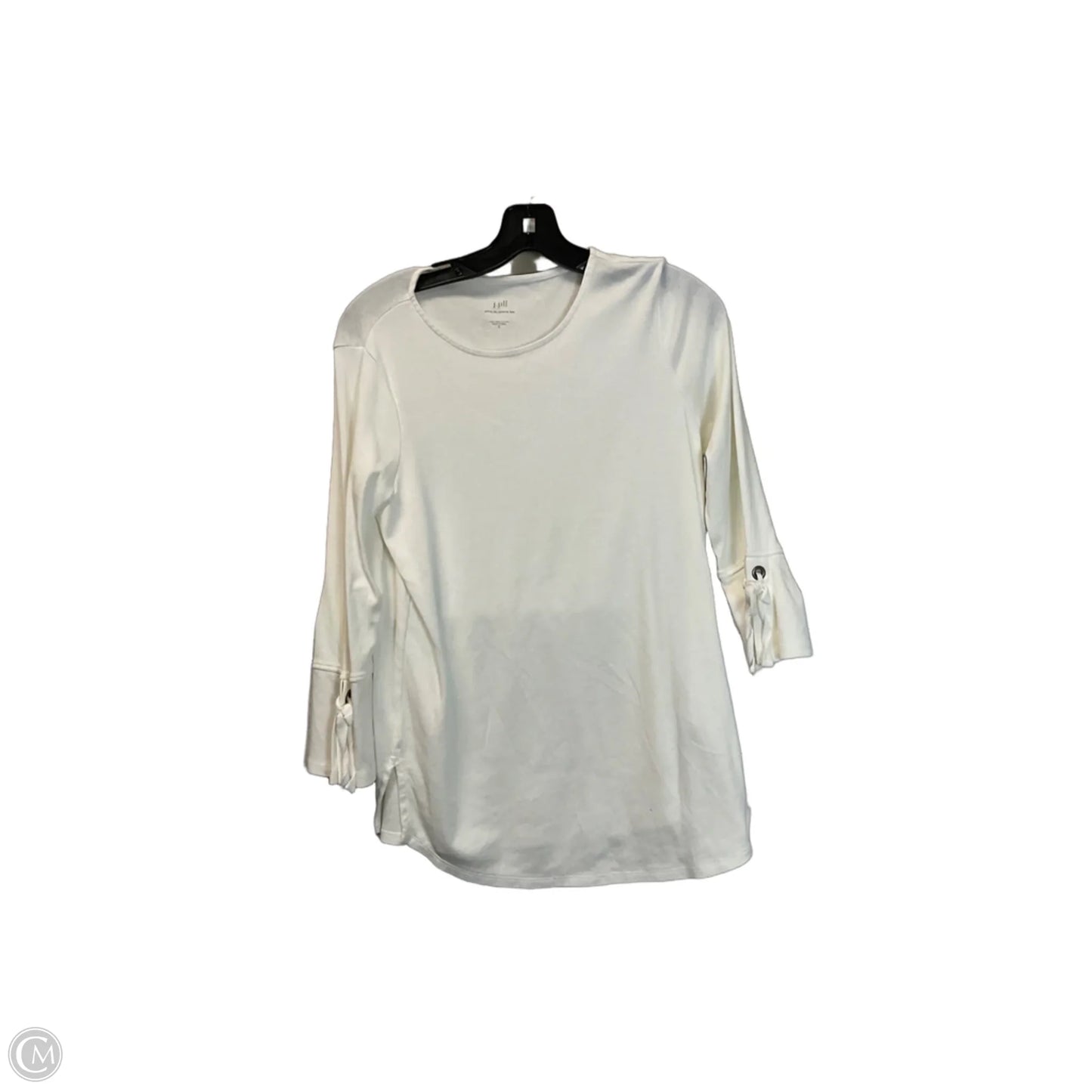 Top Long Sleeve By J. Jill In White, Size: S