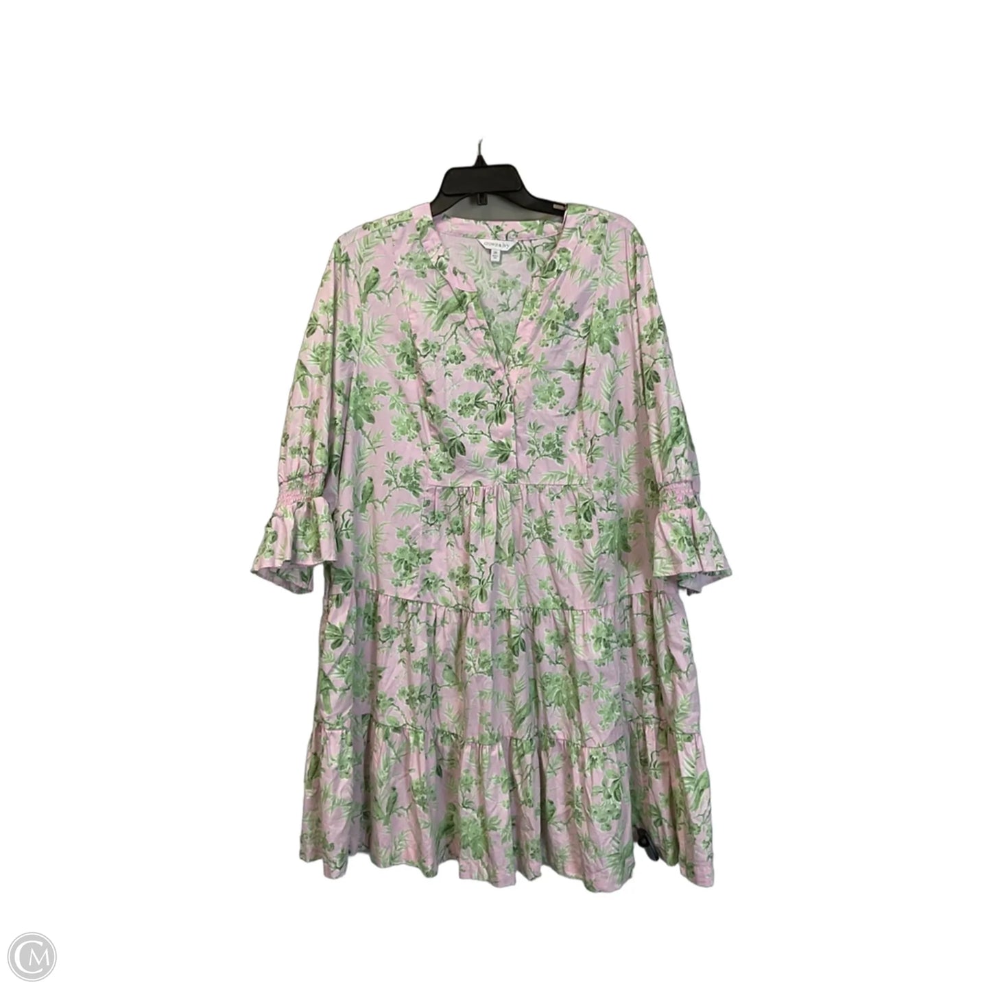 Dress Casual Short By Crown And Ivy In Pink, Size: 2x