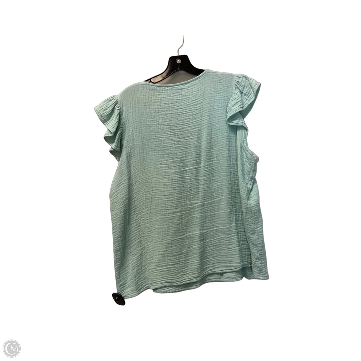Top Sleeveless By Wonderly In Green, Size: Xl