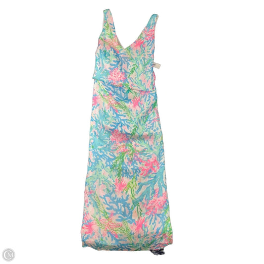 Dress Designer By Lilly Pulitzer In Blue & White, Size: L