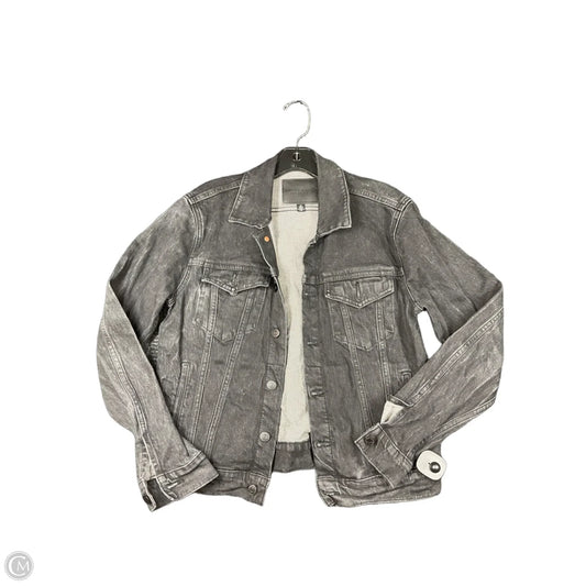 Jacket Denim By Lucky Brand In Black, Size: M