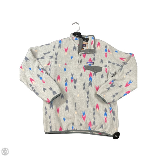 Jacket Fleece By Patagonia In Grey, Size: S