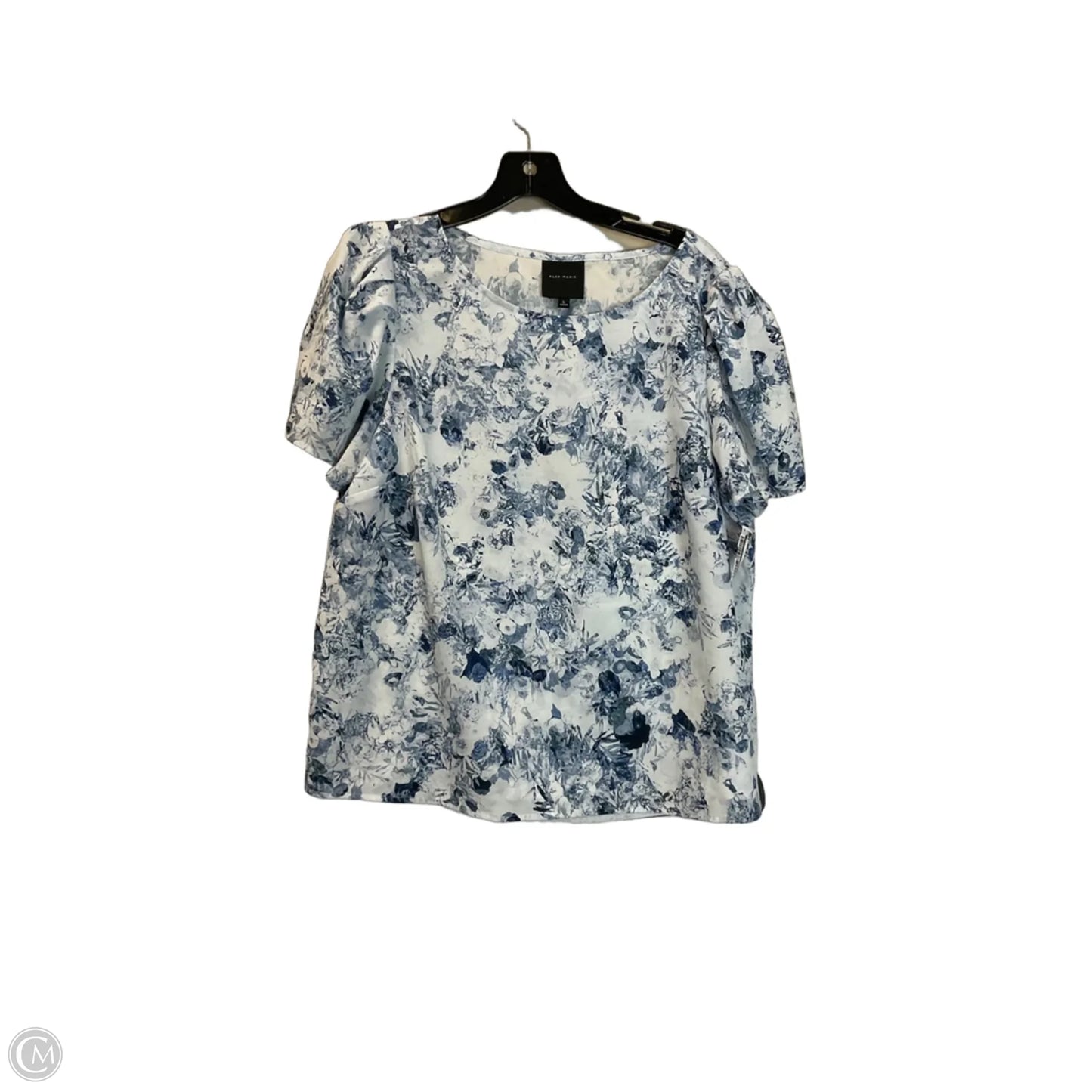 Top Short Sleeve By Alex Marie In Blue, Size: L