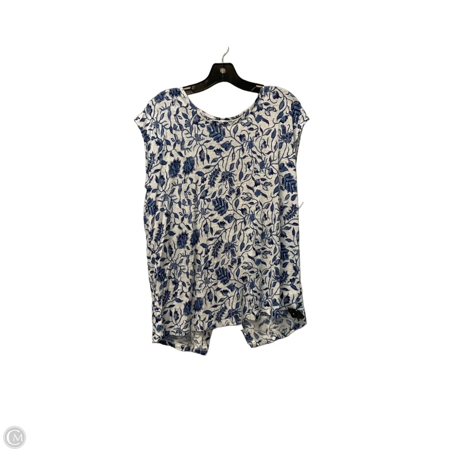 Top Short Sleeve By Rachel Zoe In Blue, Size: L