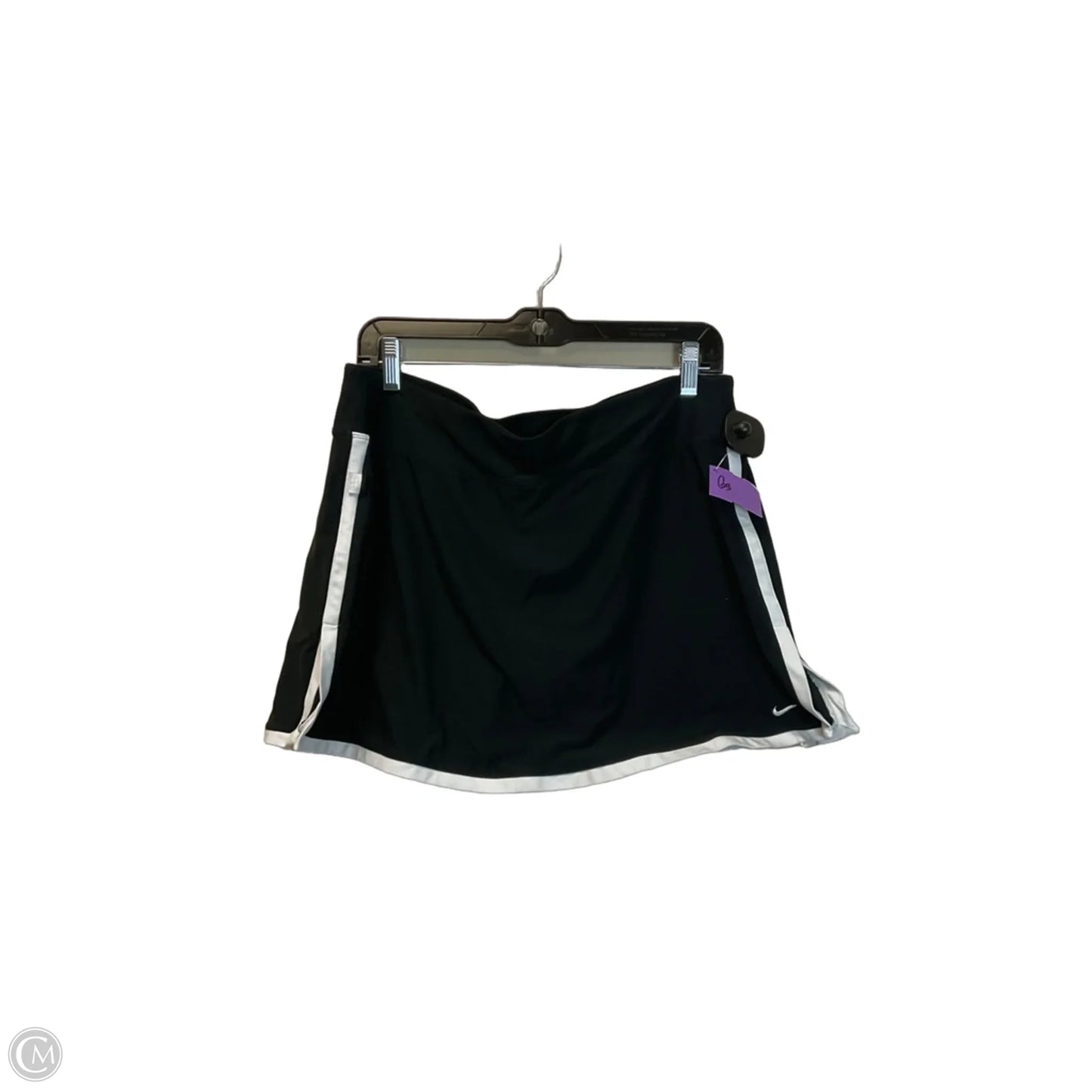 Athletic Skirt By Nike In Black, Size: L