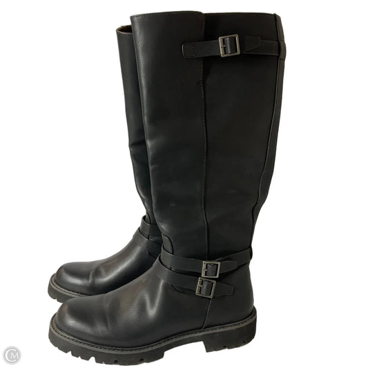 Boots Knee Flats By Korks In Black, Size: 8.5