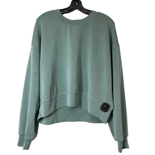 Athletic Top Long Sleeve Crewneck By Lululemon In Green, Size: Xl