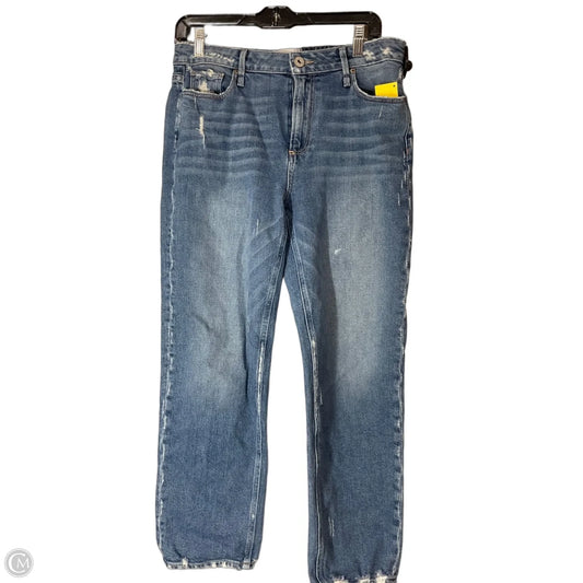 Jeans Straight By Paige In Blue Denim, Size: 6