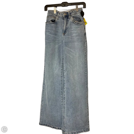 Jeans Wide Leg By Cotton On In Blue Denim, Size: 4