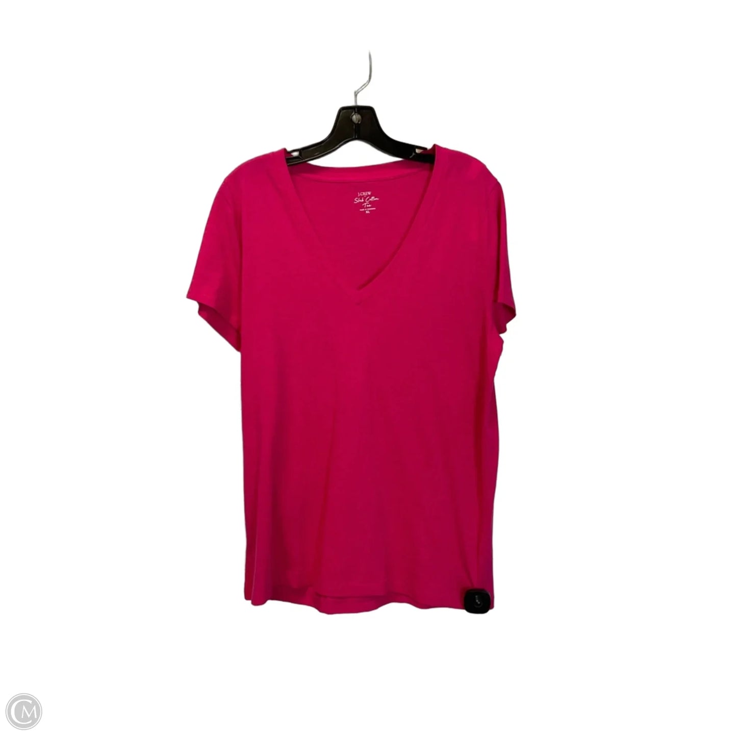 Top Short Sleeve Basic By J. Crew In Pink, Size: Xl