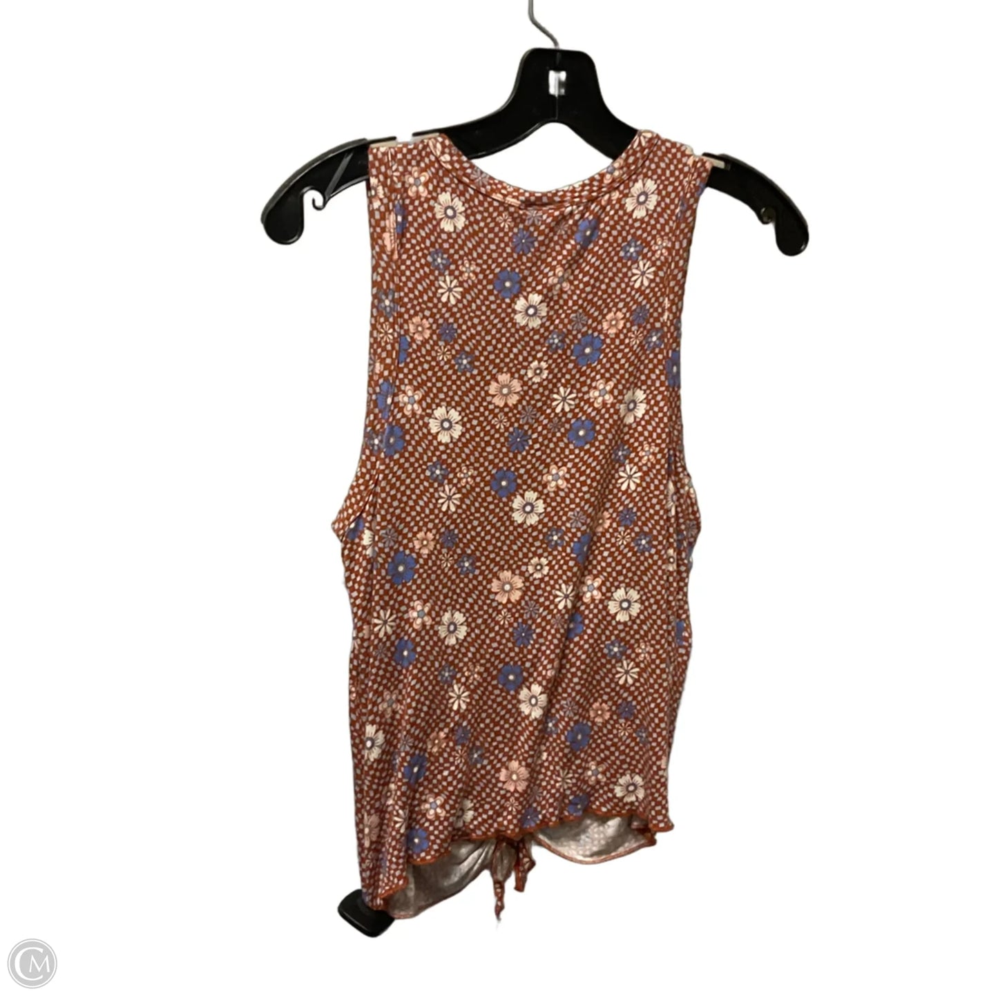 Top Sleeveless Basic By Belle Du Jour In Orange, Size: Xl