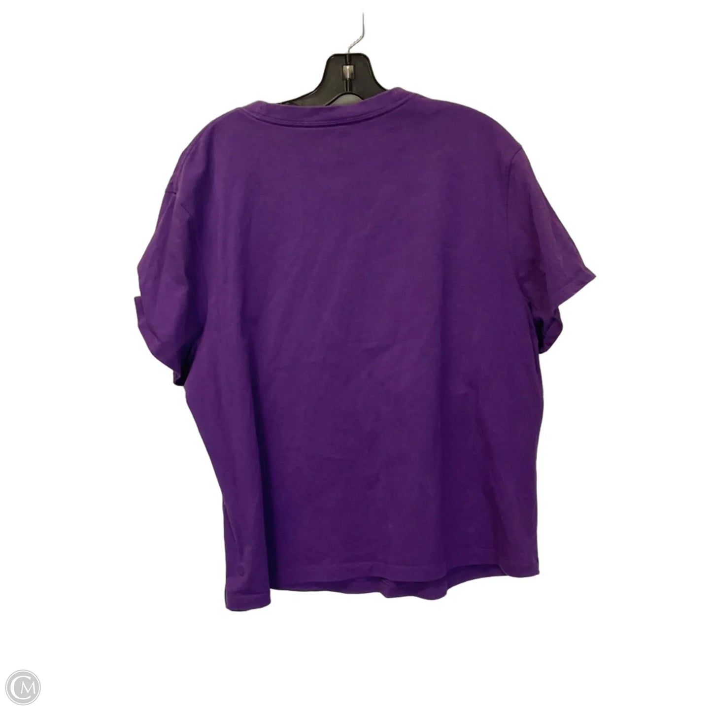 Top Short Sleeve By Lululemon In Purple, Size: 10