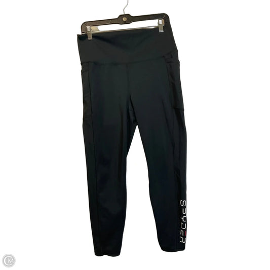 Athletic Leggings By Spyder In Black, Size: Xl