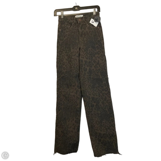 Jeans Wide Leg By Bke In Animal Print, Size: 6
