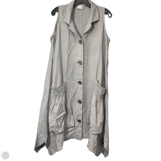 Dress Casual Maxi By Cmc In Grey, Size: M