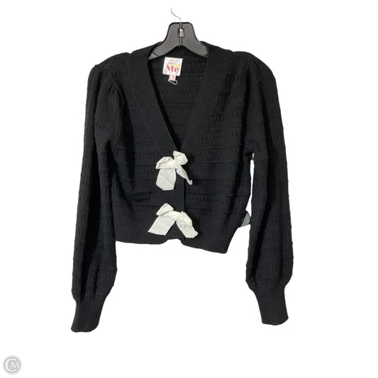 Sweater Cardigan By So Me In Black, Size: M