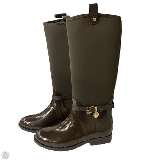 Boots Designer By Michael Kors In Brown, Size: 7