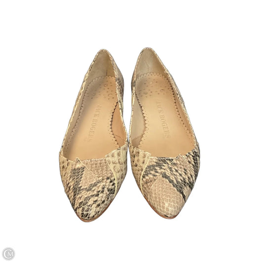 Shoes Flats By Jack Rogers In Snakeskin Print, Size: 5