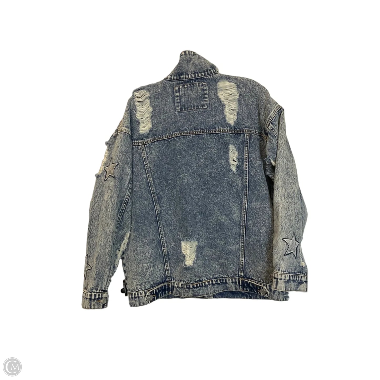 Jacket Denim By Peach Love Cream California In Blue Denim, Size: S