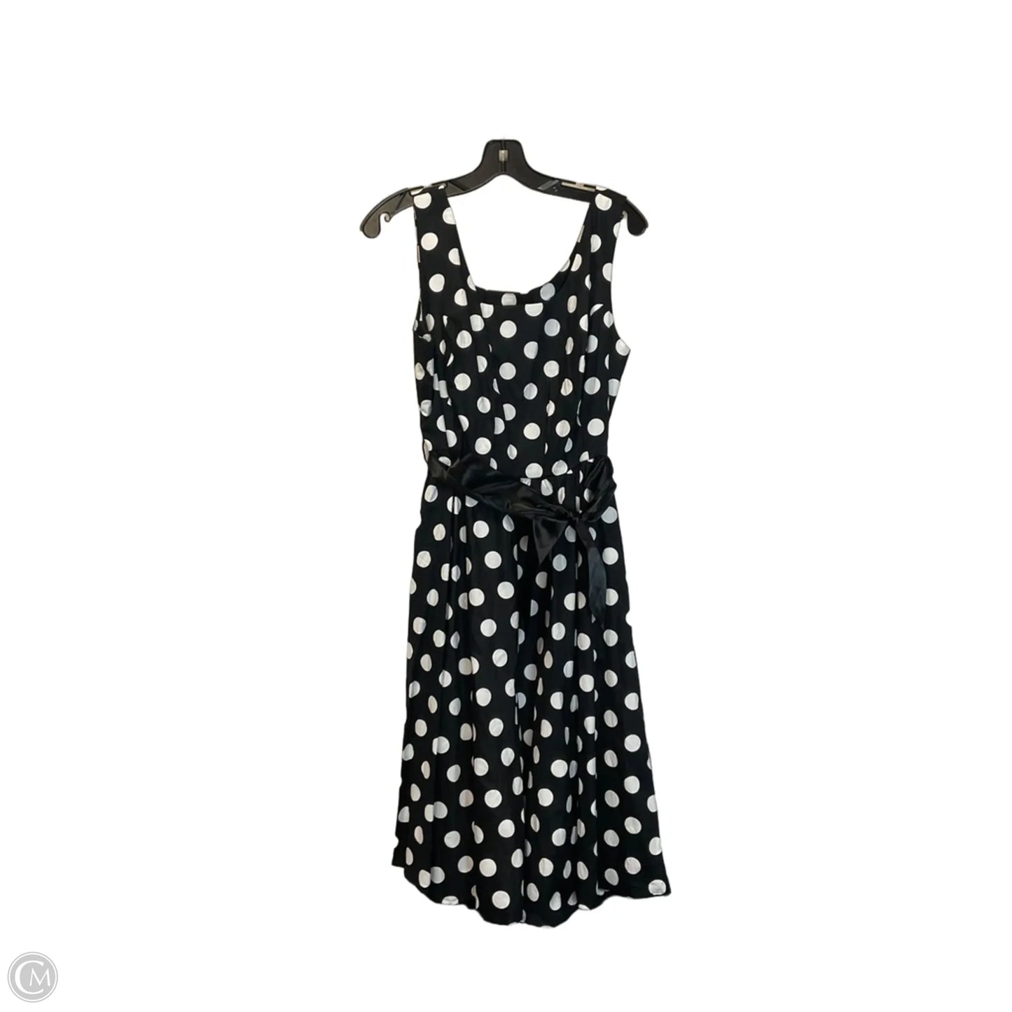 Dress Party Midi By Clothes Mentor In Polkadot Pattern, Size: 18